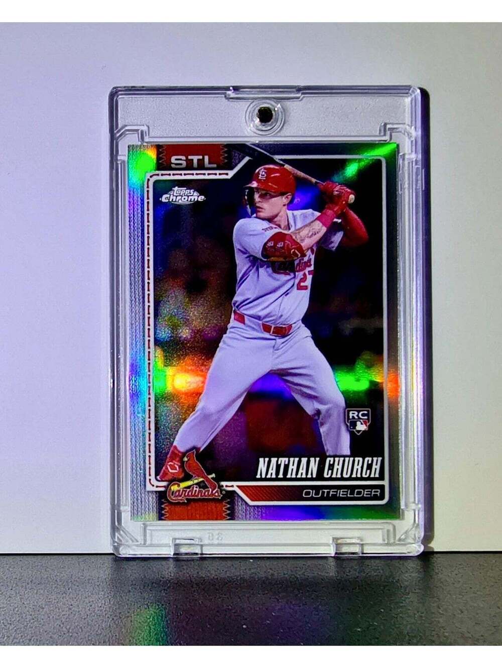 Nathan Church Rookie 2026 MLB Topps Chrome #192 Refractor Card Cardinals